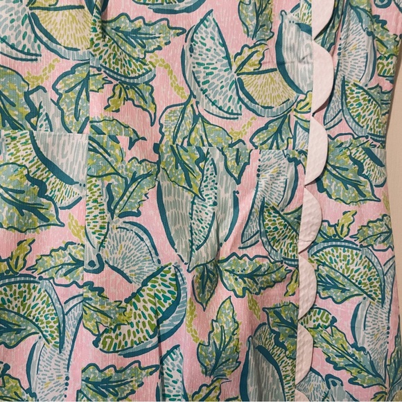 Spaghetti strap mini dress in pink and green tones  by Lilly Pulitzer size 12 - Picture 3 of 8